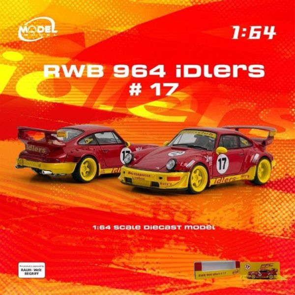 (預購) Model Model 1/64 保時捷 RWB 964 idlers #17 MM64-RWB964-003 20260310 Model Model 1/64 保時捷 RWB 964 idlers #17 MM64-RWB964-003