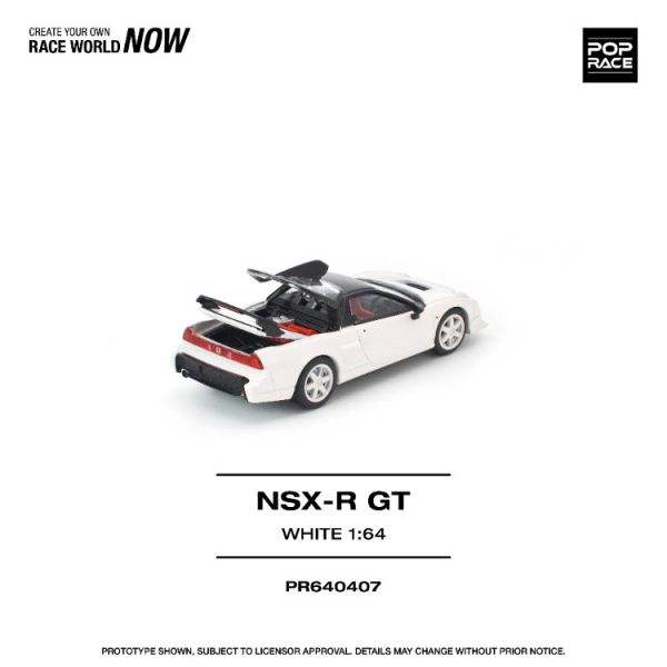 (預購) POP RACE 1/64 本田 HONDA NSX-R GT WHITE 20260129 POP RACE 1/64 本田 HONDA NSX-R GT WHITE