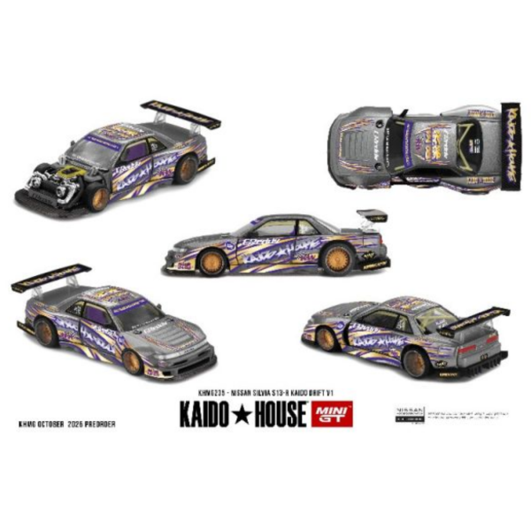 (預購) KaidoHouse x MINIGT 1/64 日產 Nissan Silvia S13-R KAIDO DRIFT V1 KHMG235 20251023 (預購) KaidoHouse x MINIGT 1/64 日產 Nissan Silvia S13-R KAIDO DRIFT V1 KHMG235 20251023