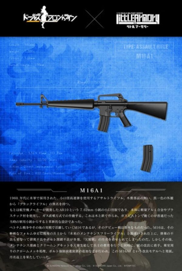 (預購) [再販] Tomytec 1/12 迷你武裝 LADF06 少女前線 M16A1 TYPE 組裝模型 20260527 [再販] Tomytec 1/12 迷你武裝 LADF06 少女前線 M16A1 TYPE 組裝模型