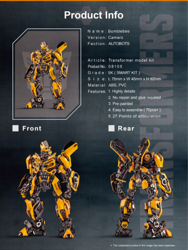 TRUMPETER 小號手 SK-07 變形金剛5 最終騎士 大黃蜂 組裝模型 TRUMPETER 小號手 SK-07 變形金剛5 最終騎士 大黃蜂 組裝模型