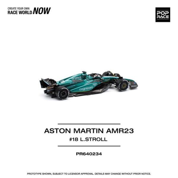 POP RACE 1/64 奧斯頓馬丁 ASTON MARTIN AMR23 LANCE STROLL PR640234 POP RACE 1/64 奧斯頓馬丁 ASTON MARTIN AMR23 LANCE STROLL PR640234