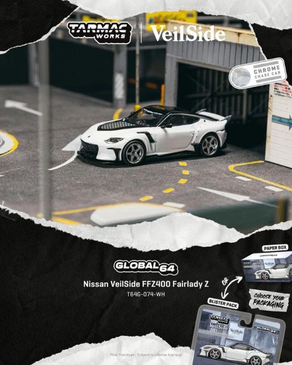 (預購) TARMAC WORKS 1/64 日產 GLOBAL64 Nissan VeilSide FFZ400 Fairlady Z White T64G-074-WH 20260622 TARMAC WORKS 1/64 日產 GLOBAL64 Nissan VeilSide FFZ400 Fairlady Z White T64G-074-WH