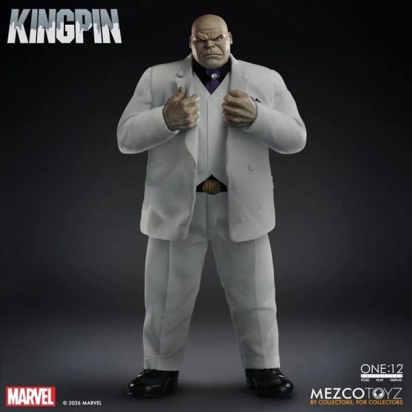 (預購) Mezco Toyz One:12 Collective 漫威 金霸王 約18cm 可動完成品 20260907 Mezco Toyz One:12 Collective 漫威 金霸王 約18cm 可動完成品