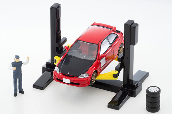 TOMYTEC 1/64 TOMICARAMA VINTAGE 06b 車架 附本田 喜美 Honda Civic TYPE R Custom Spec. TOMYTEC 1/64 TOMICARAMA VINTAGE 06b 車架 附本田 喜美 Honda Civic TYPE R Custom Spec.