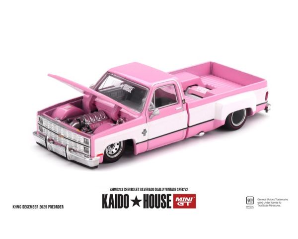 (預購) KAIDO HOUSE x MINIGT 1/64 雪佛蘭 Chevrolet Silverado Dually Vintage Spec V2 KHMG243 20251218 KAIDO HOUSE x MINIGT 1/64 雪佛蘭 Chevrolet Silverado Dually Vintage Spec V2 KHMG243