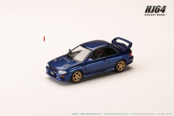 Hobby JAPAN 1/64 速霸陸 SUBARU Impreza PURE SPORTS COUPE WRX type R STi Version ⅤWR Type Front Bumper 雲母藍 HJ641079JDB Hobby JAPAN 1/64 速霸陸 SUBARU Impreza PURE SPORTS COUPE WRX type R STi Version ⅤWR Type Front Bumper 雲母藍 HJ641079JDB