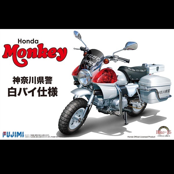 1/12 HONDA Monkey 白警車 FUJIMI Bike15 富士美 組裝模型 FUJIMI,1/12,bike,ex,HONDA,monkey,白警車,埼玉縣警,交通機動隊,