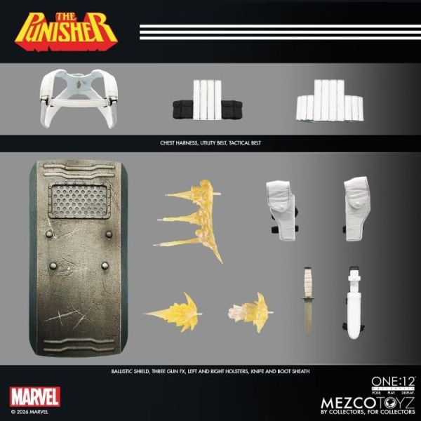 (預購) MEZCO TOYZ One:12 Collective 漫威 制裁者 約17cm 可動完成品 20260708 MEZCO TOYZ One:12 Collective 漫威 制裁者 約17cm 可動完成品