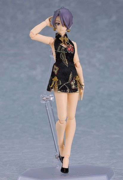 Good Smile figma 569c 女性body (Mika) with 迷你旗袍裝 黑色 可動完成品 Good Smile figma 569c 女性body (Mika) with 迷你旗袍裝 黑色 可動完成品