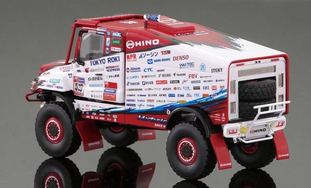 (預購) PLATZ 1/43 SP-196 HINO 600系列 混合動力賽車 2023達卡拉力賽 20260625 PLATZ 1/43 SP-196 HINO 600系列 混合動力賽車 2023達卡拉力賽