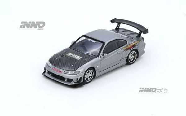 (預購) INNO64 1/64 日產 Nissan TOP SECRET SILVIA (S15) Silver IN64-S15TS-SIL (預購) INNO64 1/64 日產 Nissan TOP SECRET SILVIA (S15) Silver IN64-S15TS-SIL