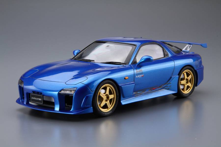 AOSHIMA 青島 1/24 改裝車#27 馬自達 FD3S RX-7 A-SPEC GT-C '99 組裝模型 AOSHIMA,青島,1/24,改裝車,#,27,馬自達,FD3S,RX-7,A-SPEC,GT-C,',99,組裝,模型,