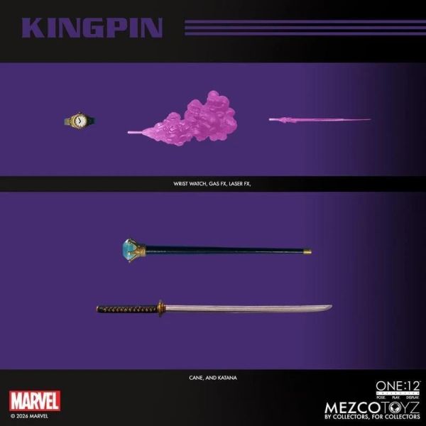 (預購) Mezco Toyz One:12 Collective 漫威 金霸王 約18cm 可動完成品 20260907 Mezco Toyz One:12 Collective 漫威 金霸王 約18cm 可動完成品