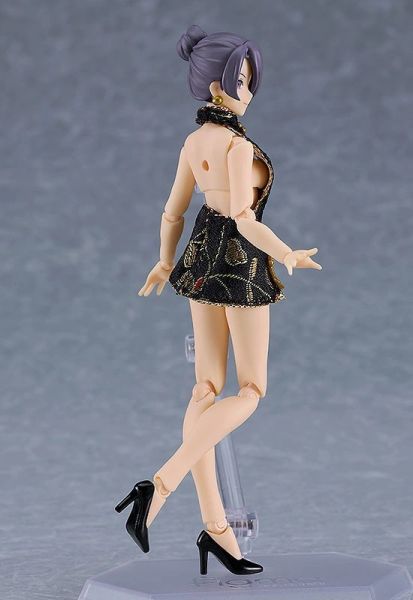 Good Smile figma 569c 女性body (Mika) with 迷你旗袍裝 黑色 可動完成品 Good Smile figma 569c 女性body (Mika) with 迷你旗袍裝 黑色 可動完成品