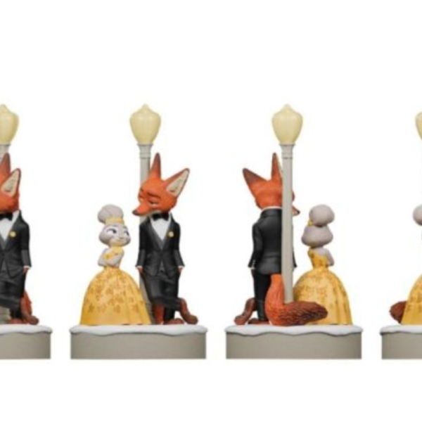 (預購) 迪士尼 動物方城市 尼克與茱蒂禮服發光塑像 20260427 迪士尼 動物方城市 尼克與茱蒂禮服發光塑像