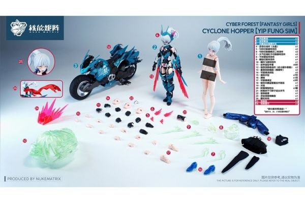 (預購) 核能矩陣 賽博森林 颶風飛蝗 葉風嬋 機娘 FF0120 組裝模型 20260108 核能矩陣 賽博森林 颶風飛蝗 葉風嬋 機娘 FF0120 組裝模型