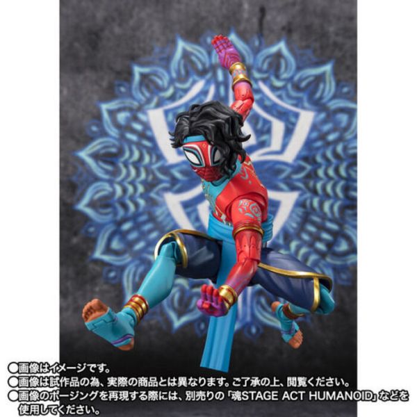 BANDAI S.H.F 蜘蛛人 穿越新宇宙 印度蜘蛛人 已塗裝可動完成品 BANDAI S.H.F 蜘蛛人 穿越新宇宙 印度蜘蛛人 已塗裝可動完成品