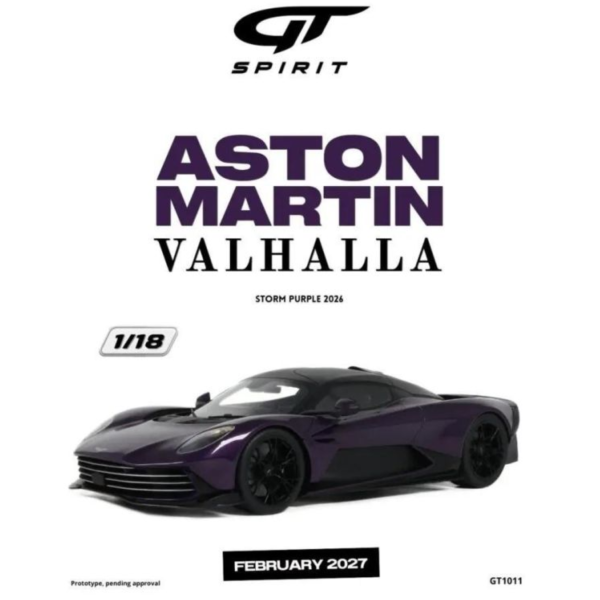 (預購) GT SPIRIT 1/18 奧斯頓馬丁 ASTON MARTIN VALHALLA STORM PURPLE 2026 GT1011 20260928 GT SPIRIT 1/18 奧斯頓馬丁 ASTON MARTIN VALHALLA STORM PURPLE 2026 GT1011