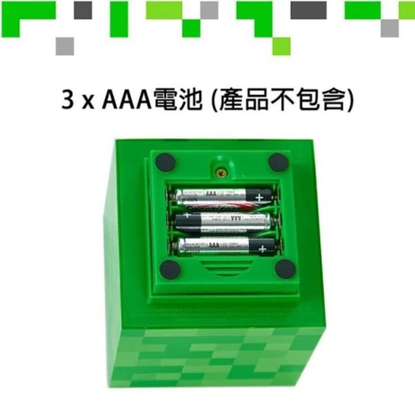 PaladoneUKPP6595MCFV2麥塊3D造型音效小夜燈-苦力怕 PaladoneUKPP6595MCFV2麥塊3D造型音效小夜燈-苦力怕