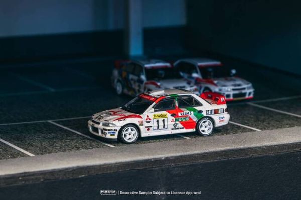 TARMAC WORKS 1/64 三菱 Mitsubishi Lancer Evolution II EVO二代 蒙地卡羅拉力賽1995 參賽車 T64G-049-95MCR11 TARMAC WORKS 1/64 三菱 Mitsubishi Lancer Evolution II EVO二代 蒙地卡羅拉力賽1995 參賽車 T64G-049-95MCR11