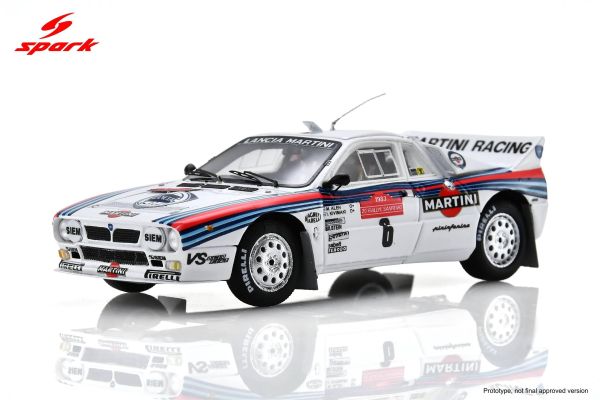 (預購) SPARK 1/43 蘭吉雅 Lancia 037 Rally No.6 Winner Sanremo Rally 1983 S9169 20260924 SPARK 1/43 蘭吉雅 Lancia 037 Rally No.6 Winner Sanremo Rally 1983 S9169