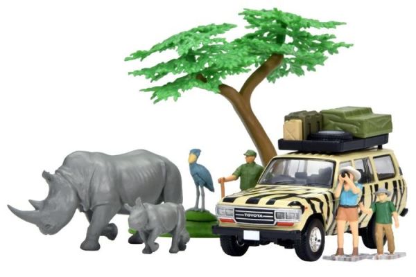 (預購) Tomytec 1/64 KAIYODO x TLV Diocolle 64 # Car Snap 31a Safari 3 w/ Toyota LACD CRUISER 60 20260301 Tomytec 1/64 KAIYODO x TLV Diocolle 64 # Car Snap 31a Safari 3 w/ Toyota LACD CRUISER 60