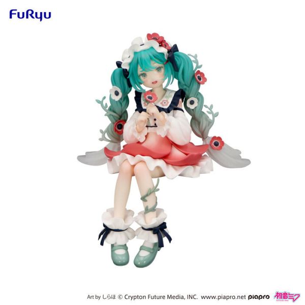 Furyu 景品 初音未來 泡麵蓋公仔 銀蓮花精靈Ver. 2507 Furyu 景品 初音未來 泡麵蓋公仔 銀蓮花精靈Ver.