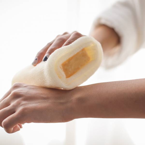 Exfoliating Bath Gloves 檜山坊,木木自然,香氛,台灣,精油, 檜木, 沐浴, 手套, 去角質,皂,天然,