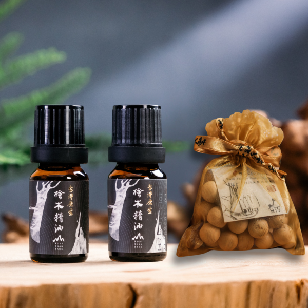Taiwan Hinoki Essential Oil (Value Set) 天然精油,精油療效,檜木功效,精油品牌推薦,檜木香氛,檜山坊,木木自然,香氛,檜木精油,檜木,芬多精,舒緩壓力,薰香,按摩,淨化空氣,米提飯店,台灣,森林,插畫設計,限量,紀念款