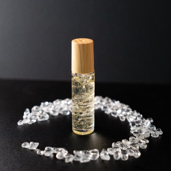 檜木精油水晶能量滾珠瓶[兩款隨機出貨] 檜山坊,木木自然,芳香療法,香氛,檜木精油,檜木,芬多精,舒壓,薰香,按摩,淨化空氣,助眠,米提飯店,圓山飯店,環保,再生,永續,水晶,白水晶,東陵玉,滾珠瓶