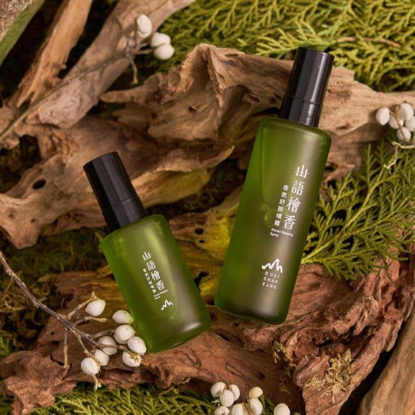 【官網VIP限量組合】山語檜香香氛舒眠噴霧60mL兩入+隨身瓶30mL