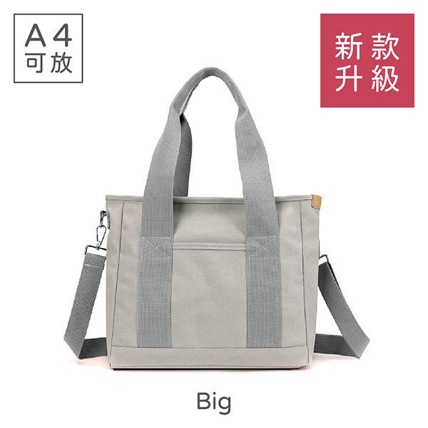Big環保帆布包│升級大款│提背兩用-軍藍色 日常帆布包,側背環保包,多功能隔層,輕鬆整理物品,時尚伴侶,實用舒適,輕便旅行包,簡約生活配件,帆布包,買一送一