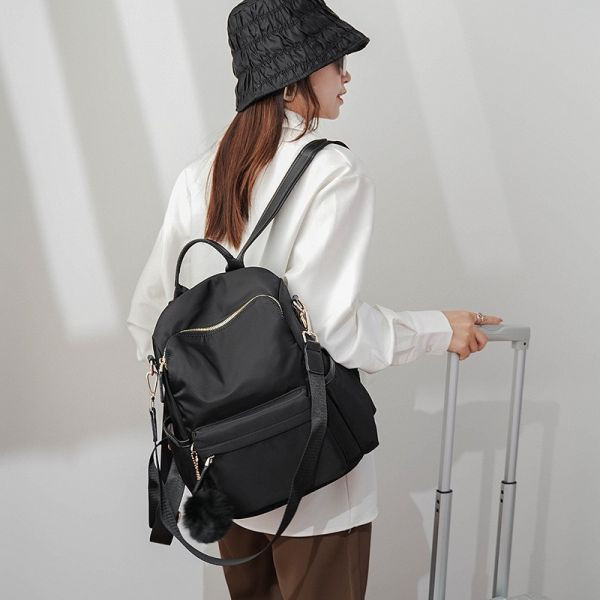 【防盜系列】3way防盜輕量後背包-玫瑰粉色 牛津千層後背包,多功能收納,防潑水牛津布,7個夾層,時尚設計,高品質材料,耐用背包,便捷旅行,时尚背包,日常使用,後背包