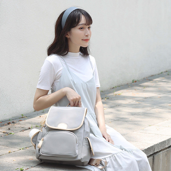 【旅遊系列】繁星之夜-牛津後背包-乾燥玫瑰粉 牛津千層後背包,多功能收納,防潑水牛津布,7個夾層,時尚設計,高品質材料,耐用背包,便捷旅行,时尚背包,日常使用,後背包