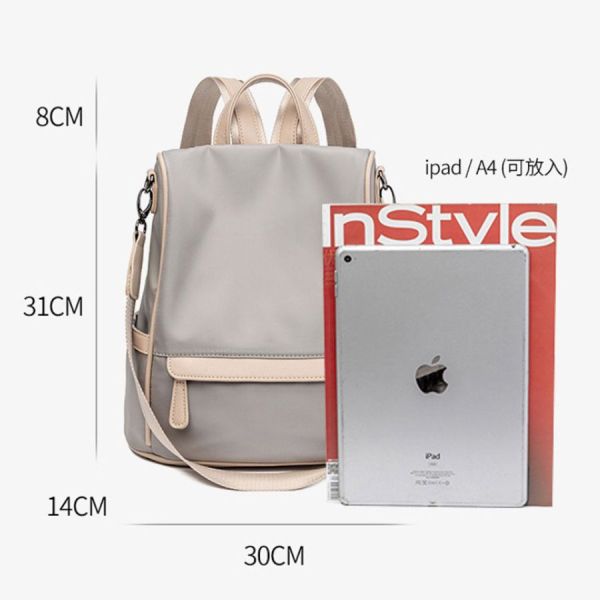 【可放A4】Versa  後背托特兩用後背包｜素描霧灰 後背托特包, 兩用後背包, 可放A4包款, 通勤後背包, 托特後背包, 大容量包包, LINGWEI 後背包, 上班族包款, 旅行後背包