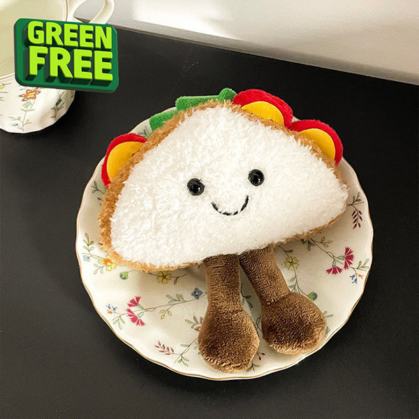 明治仔 Sammie 明治仔 Sammie, 可愛吊飾, 早餐吊飾, 三明治吊飾, 可愛小物, LINGWEI, 小夥伴系列, 吊飾禮物, 療癒小物, 包包吊飾