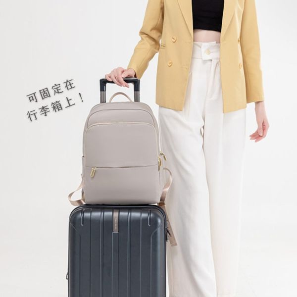 【可放14吋筆電】Signature 雙主袋極簡後背包｜乾淨霧灰 14吋筆電後背包, 後背托特包, 兩用後背包, 通勤包推薦, 可放筆電包款, 大容量後背包, LINGWEI 後背包, 上班族包包, 旅行後背包