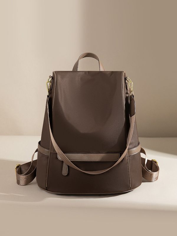 【可放14吋筆電】Versa 後背托特兩用後背包｜手稿深棕 14吋筆電後背包, 後背托特包, 兩用後背包, 通勤包推薦, 可放筆電包款, 大容量後背包, LINGWEI 後背包, 上班族包包, 旅行後背包