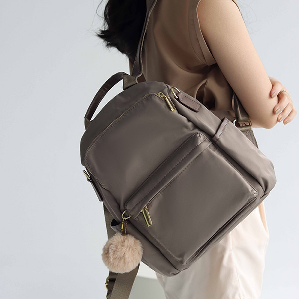 【防盜系列】3way升級防盜後背包-石墨灰色 牛津千層後背包,多功能收納,防潑水牛津布,7個夾層,時尚設計,高品質材料,耐用背包,便捷旅行,时尚背包,日常使用,後背包