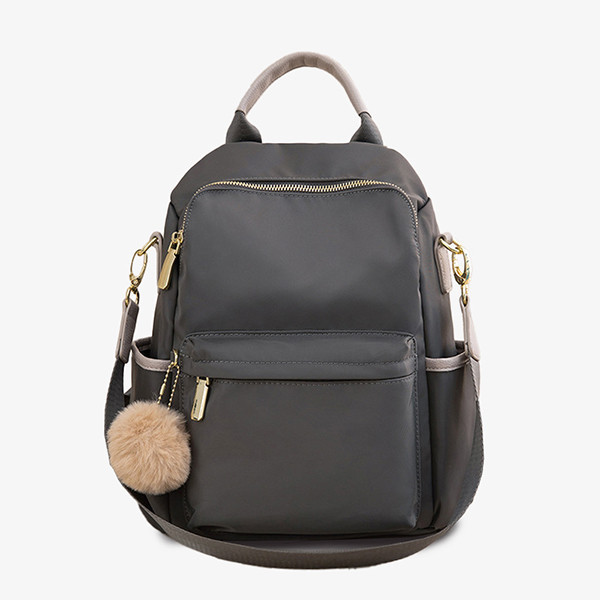 【防盜系列】復古色3way尼龍輕量後背包-暖栗咖啡色 牛津千層後背包,多功能收納,防潑水牛津布,7個夾層,時尚設計,高品質材料,耐用背包,便捷旅行,时尚背包,日常使用,後背包