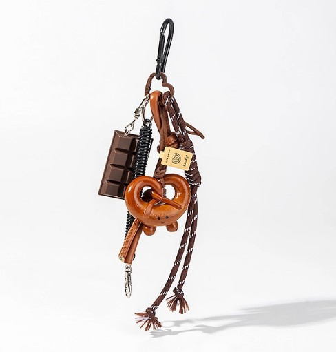 笑臉麵包+磚塊巧克力7件套吊飾 笑臉麵包吊飾,巧克力吊飾,7件套,可愛吊飾,LINGWEI,小夥伴系列,麵包吊飾,巧克力配件,療癒小物,包包吊飾