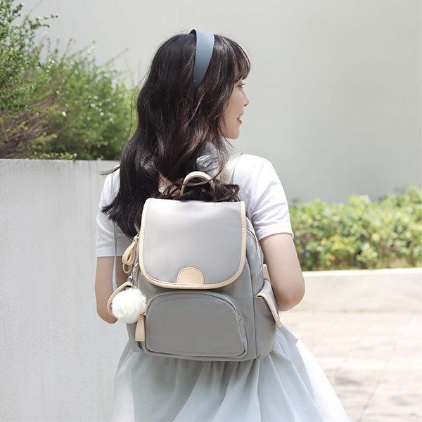 【旅遊系列】繁星之夜-牛津後背包-星塵灰 牛津千層後背包,多功能收納,防潑水牛津布,7個夾層,時尚設計,高品質材料,耐用背包,便捷旅行,时尚背包,日常使用,後背包