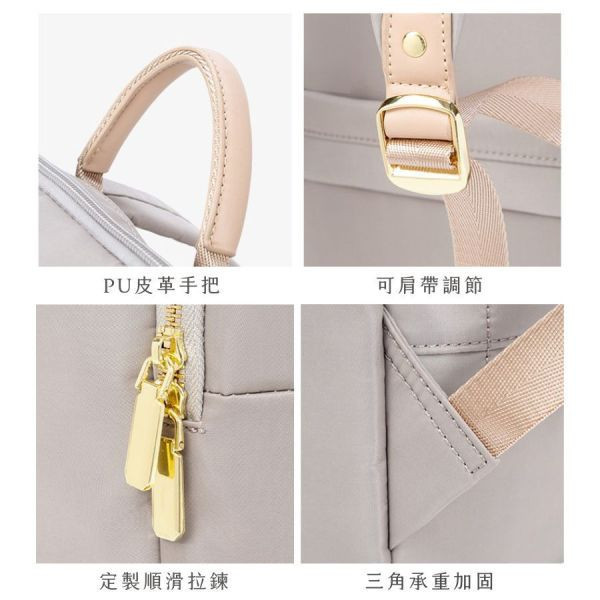 【可放14吋筆電】Signature 雙主袋極簡後背包｜敘事墨藍 14吋筆電後背包, 後背托特包, 兩用後背包, 通勤包推薦, 可放筆電包款, 大容量後背包, LINGWEI 後背包, 上班族包包, 旅行後背包