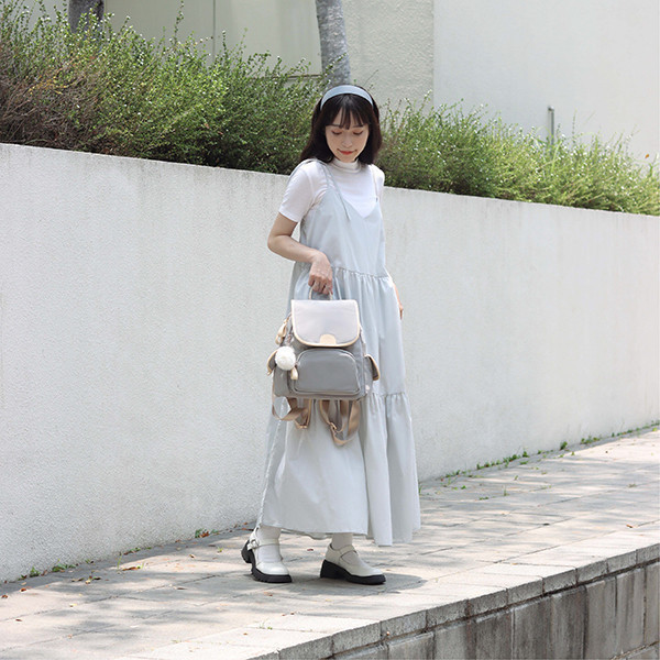 【旅遊系列】繁星之夜-牛津後背包-乾燥玫瑰粉 牛津千層後背包,多功能收納,防潑水牛津布,7個夾層,時尚設計,高品質材料,耐用背包,便捷旅行,时尚背包,日常使用,後背包