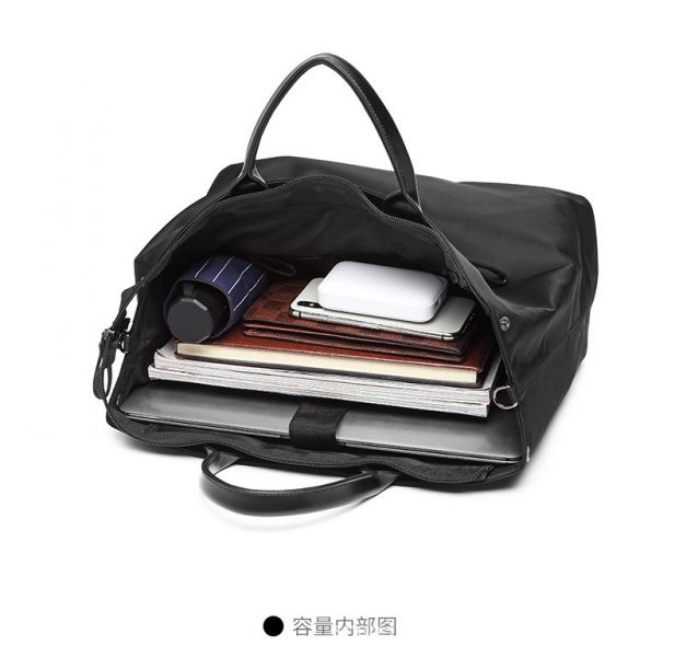 Commuter Bag-純黑 輕量筆電托特包,托特包,筆電包,國民托特包,國民包,牛津布,輕量托特包,臺灣品牌包包,包包,LINGWEI,台灣設計,lingwei,15吋筆電包,美型筆電托特包