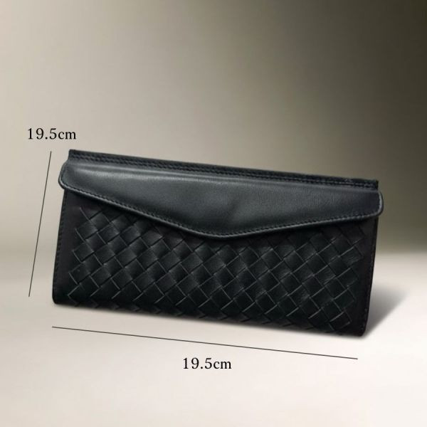 【新品上市】序・霧岩灰 編織真皮長夾 高端長夾,商務長夾,編織長夾,真皮長夾,男用長夾,商務皮夾,簡約皮夾,長皮夾推薦,深藍長夾,黑色長夾,灰色長夾