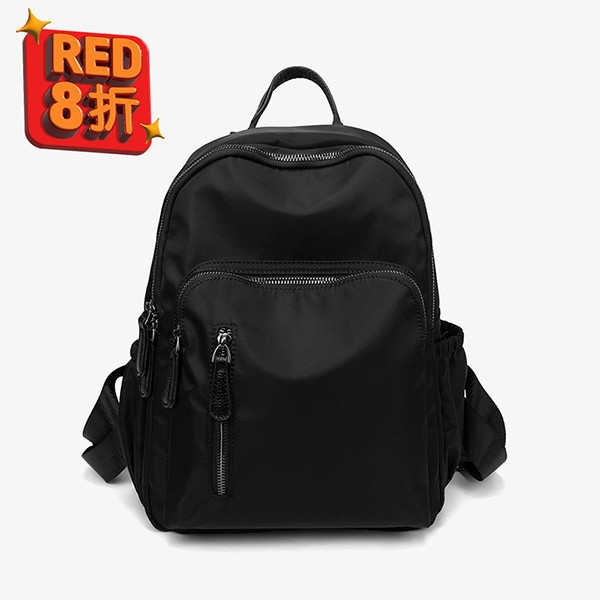 【防盜系列】簡約防盜牛津後背包-黑色 牛津千層後背包,多功能收納,防潑水牛津布,7個夾層,時尚設計,高品質材料,耐用背包,便捷旅行,时尚背包,日常使用,後背包