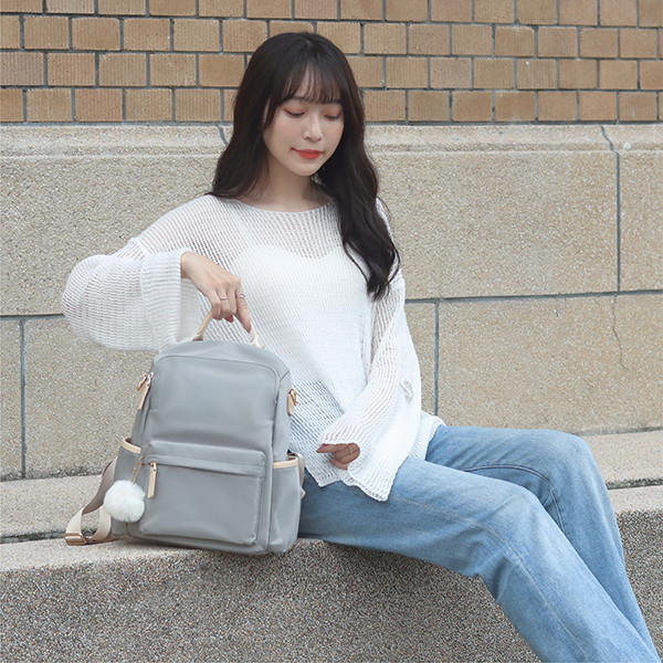 【防盜系列】3way防盜輕量後背包-玫瑰粉色 牛津千層後背包,多功能收納,防潑水牛津布,7個夾層,時尚設計,高品質材料,耐用背包,便捷旅行,时尚背包,日常使用,後背包