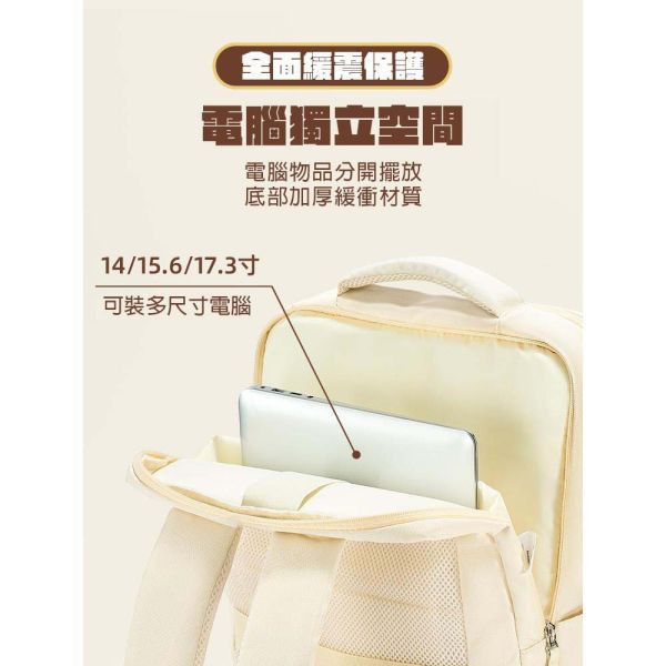 【獨立電腦倉】升級版商務/旅行筆電後背包-14-17吋 牛津千層後背包,多功能收納,防潑水牛津布,7個夾層,時尚設計,高品質材料,耐用背包,便捷旅行,时尚背包,日常使用,後背包